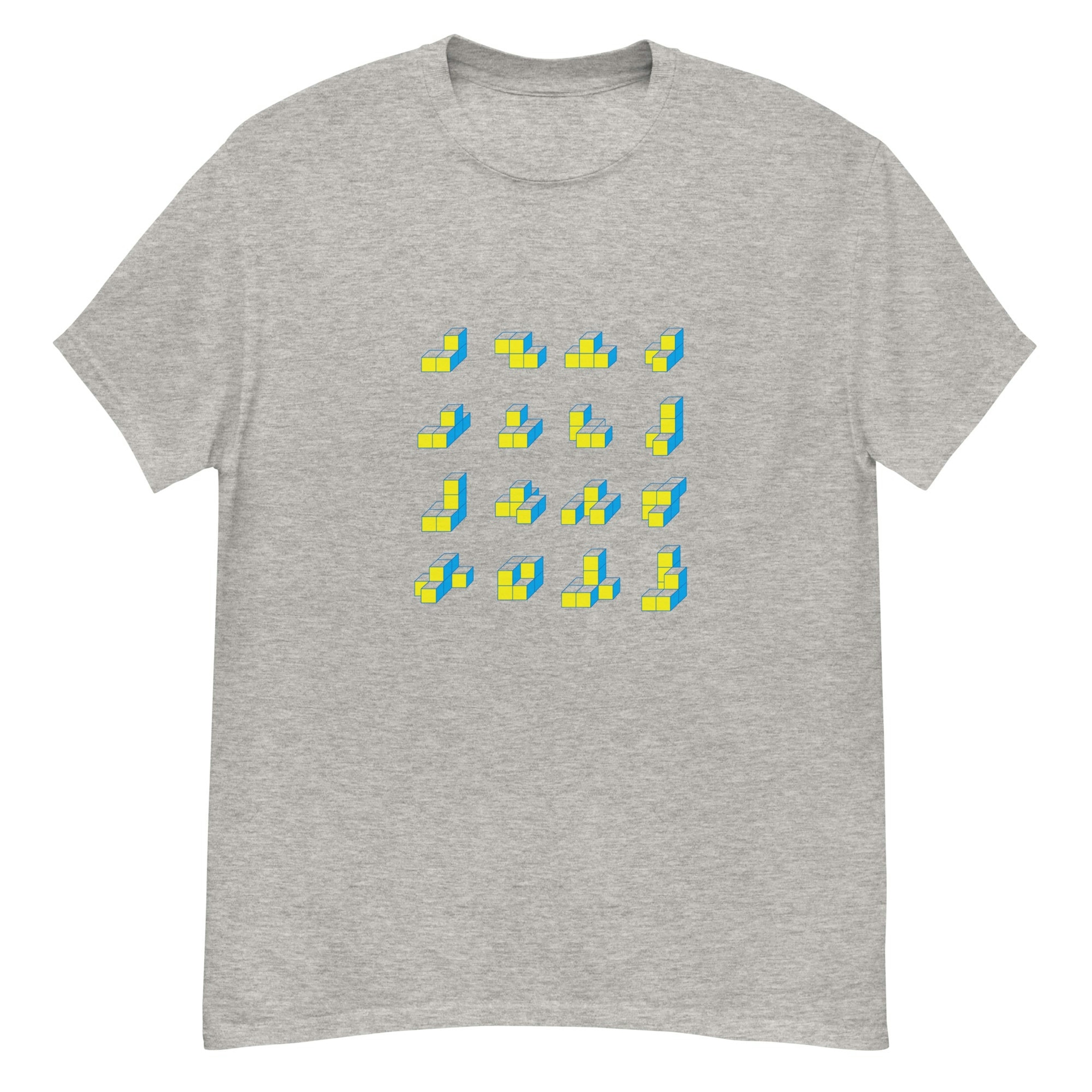 Cube Yellow x Blue Classic T-shirt [Light color]