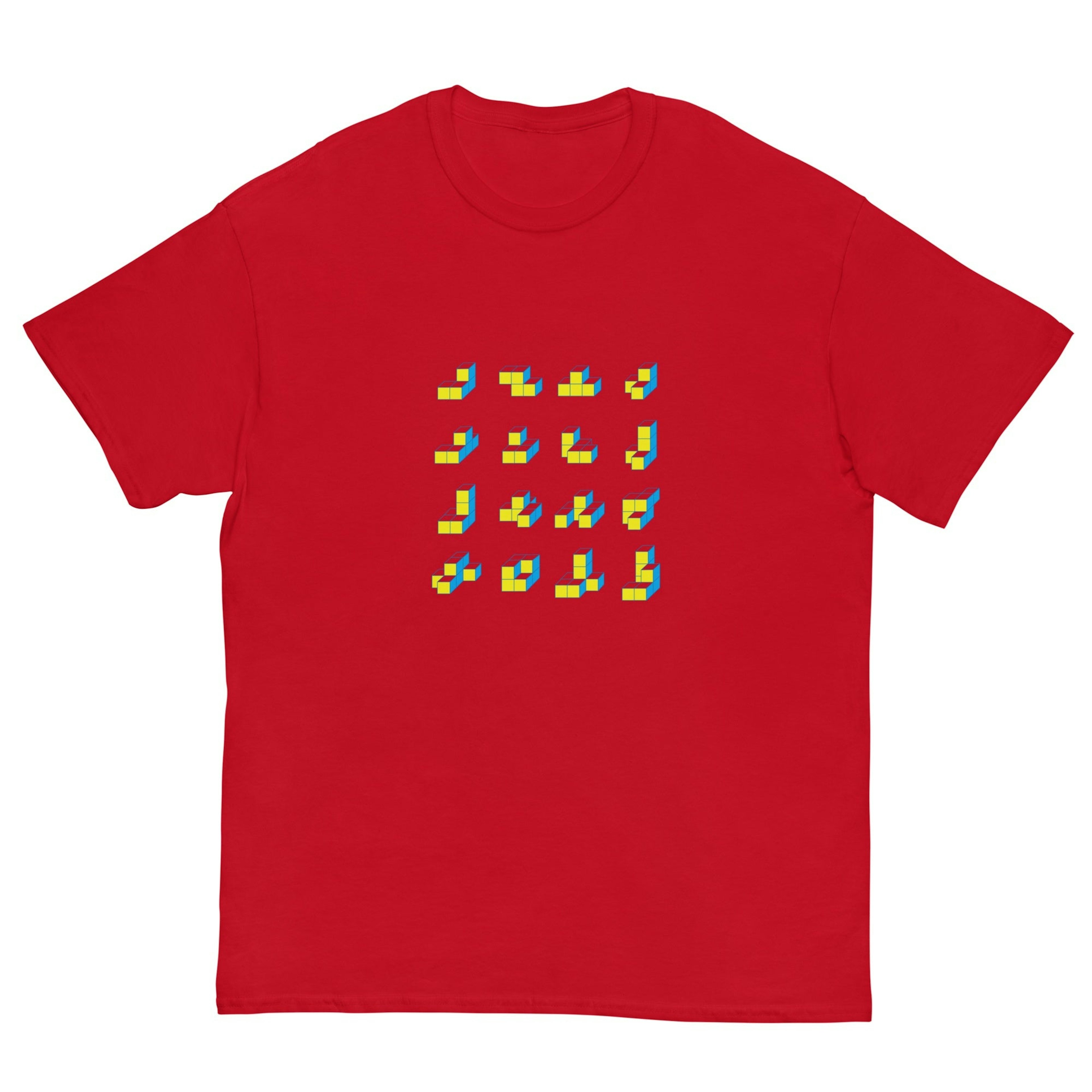 Cube Yellow x Blue Classic T-shirt [Vivid]