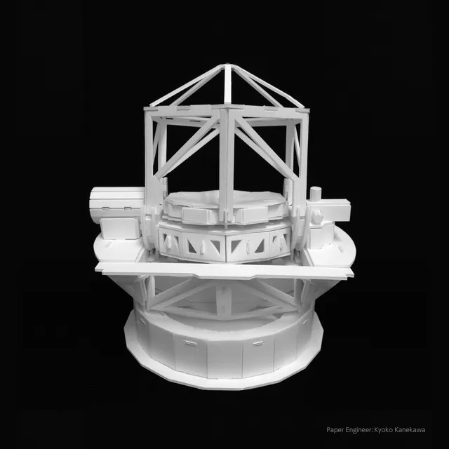 ホワイトモデル別角度 - ドーム部分の開閉機構が確認できる